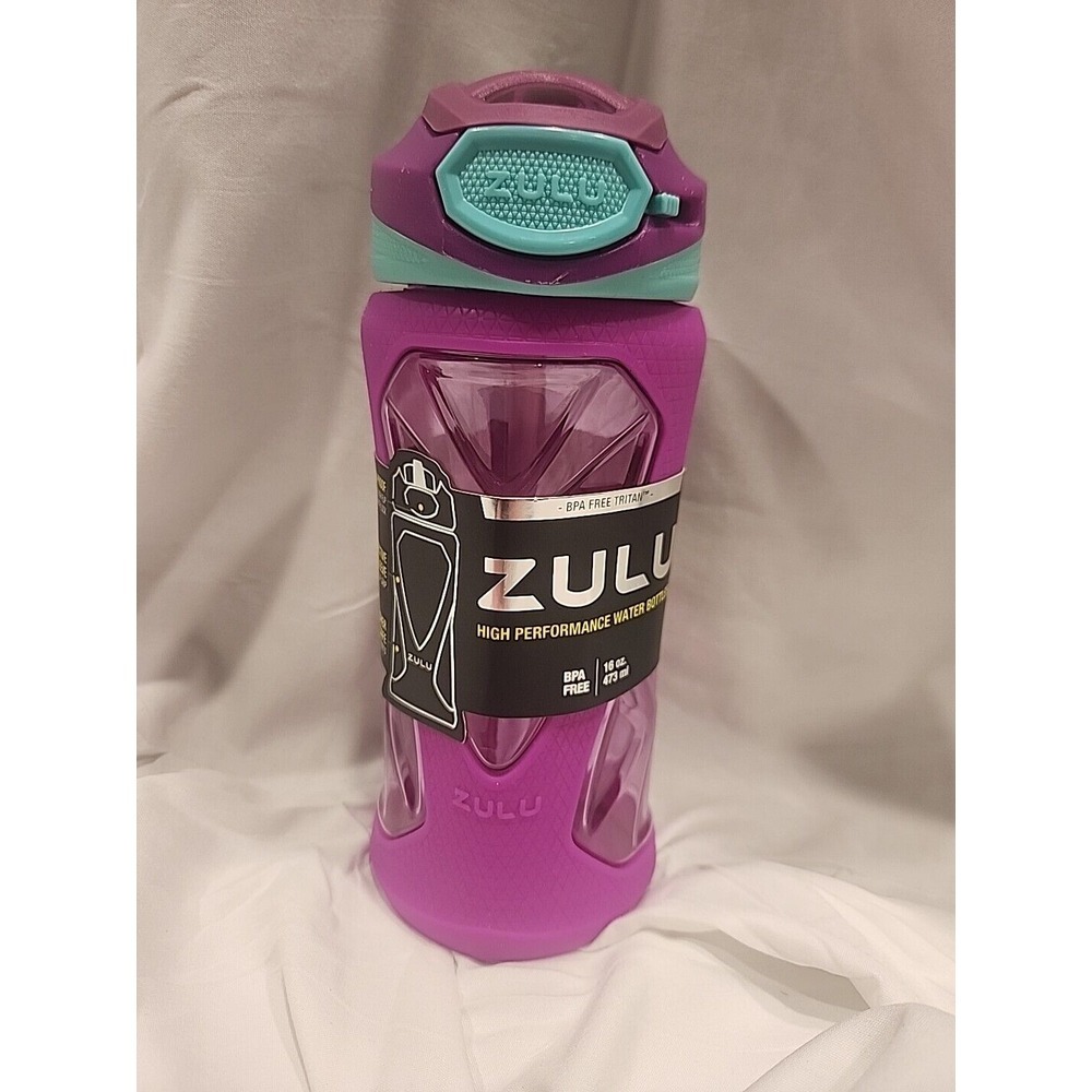 Zulu 12 oz. Water Bottle Leak Free Anti Microbial Spout Flip Lid